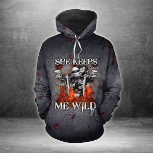 Personalized Skull Couple From Our First Kiss Till Our Last Breath Couple Hoodie