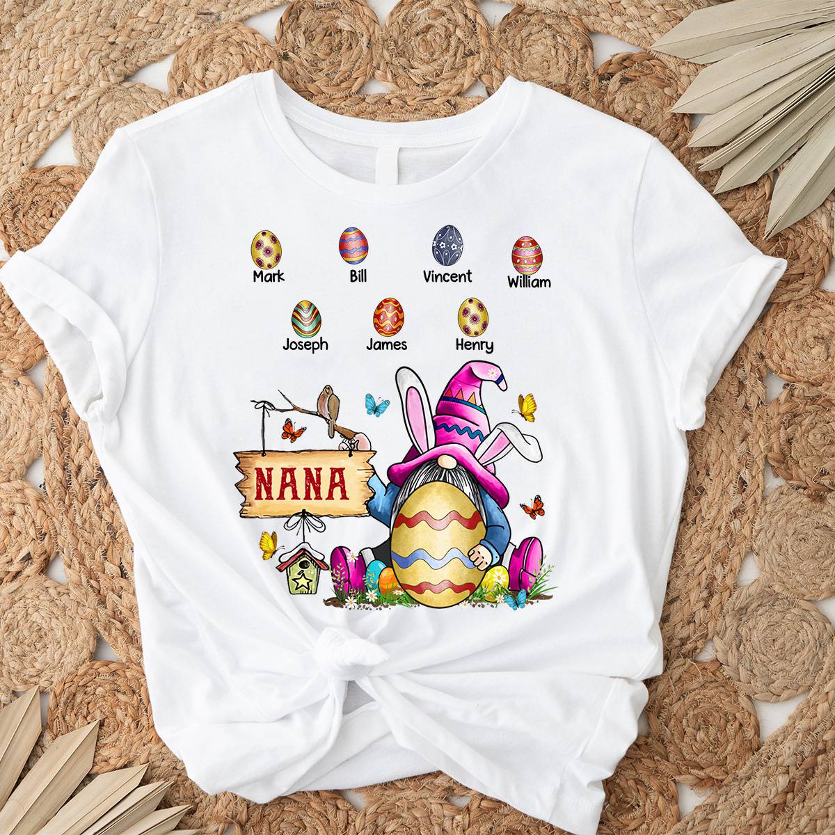 Personalized Nana Easter Pure cotton T-shirt