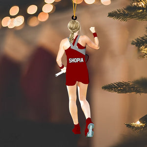 Personalized Tennis Player Winning Christmas Ornament-Great Gift Idea For Tennis Lovers
