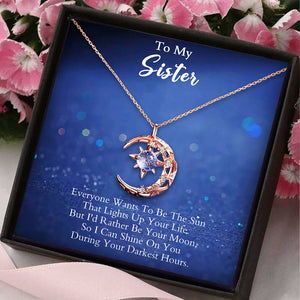 To My Sister-Moon Necklace