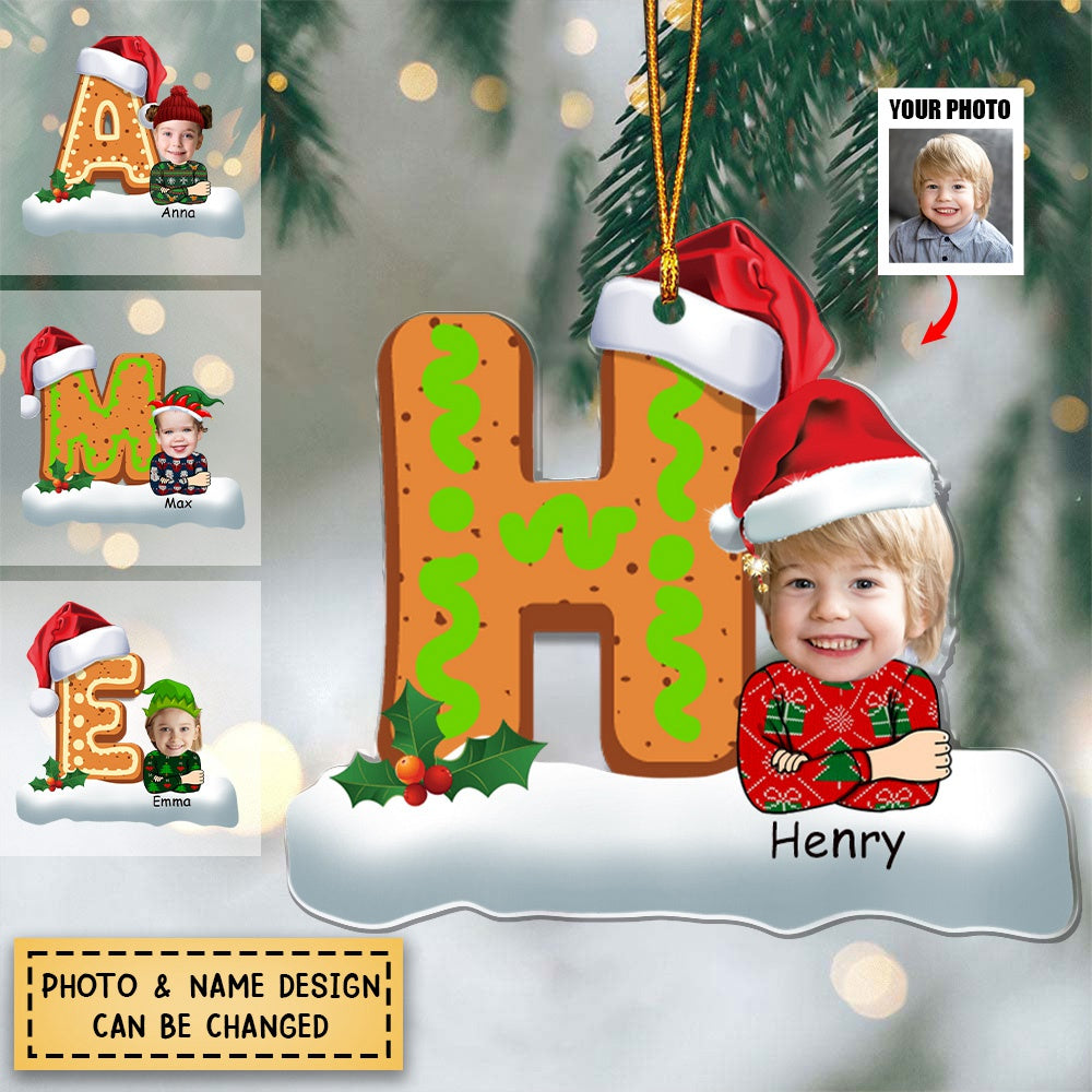Kid Christmas Personalized Acrylic Ornament  Gift For Family