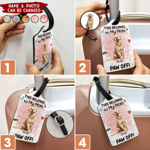 This Belongs To My Mom/Dad Personalized Luggage Tag Gift For Pet Lovers