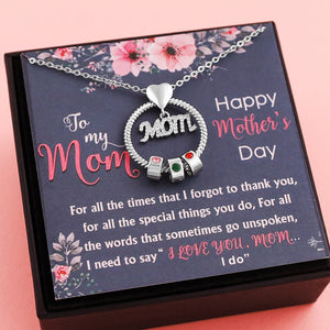 For The Greatest Mother-Mother's Love Necklace With Custom Name&Birthstone Beads