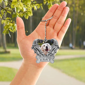 You Are Always In My Heart Personalized Dog Keychain