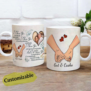 I Choose You Personalized Photo Mug-Gift For Couple