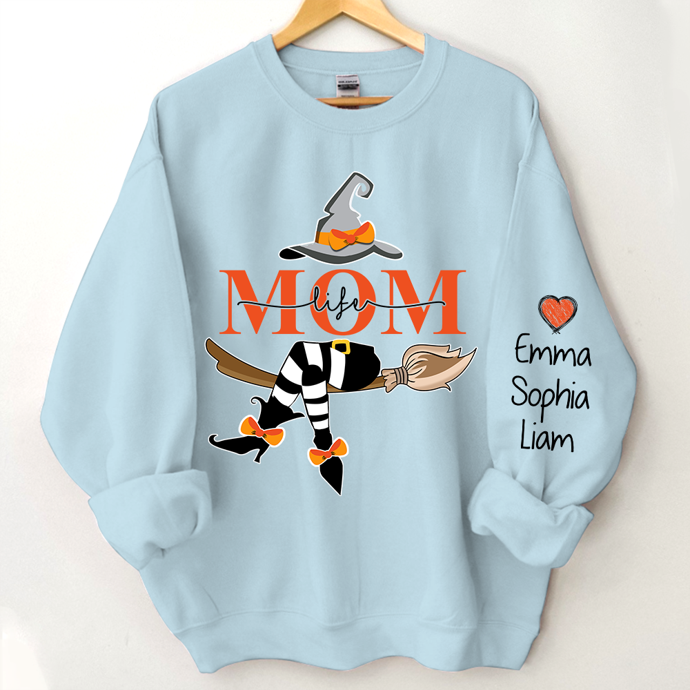 Personalized Grandma/Mom Life Witch Sweatshirt