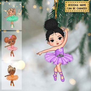 Personalized Gift For Granddaughter Loves Ballet Ornament