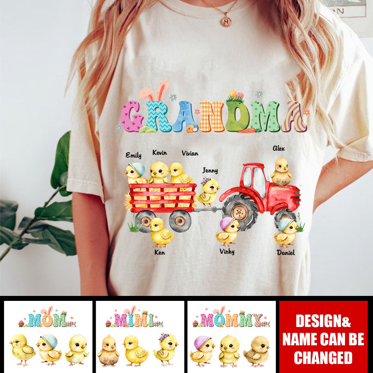 Personalized Gift for Grandma Pure cotton T-shirt