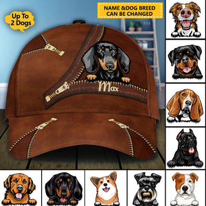 Dog Zipper Personalized Classic Cap