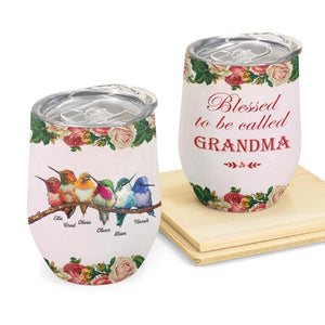 Personalized Tumbler - Gift For Mom & Grandma - Blessed To Be Called Grandma