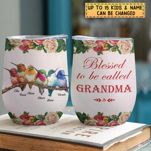 Personalized Tumbler - Gift For Mom & Grandma - Blessed To Be Called Grandma