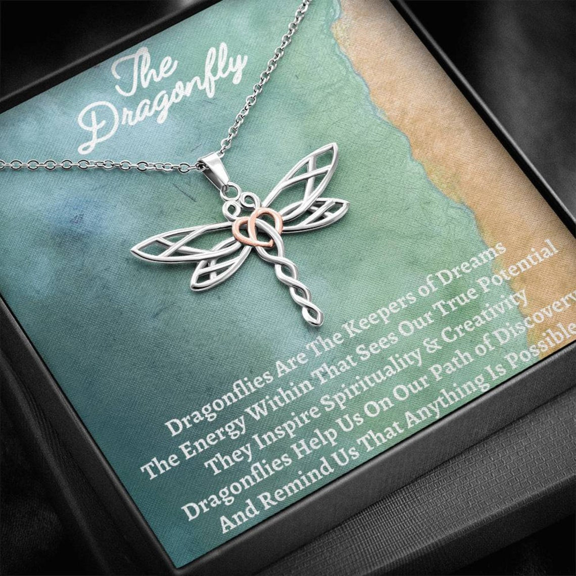 To My Daughter-Dragonfly Necklace