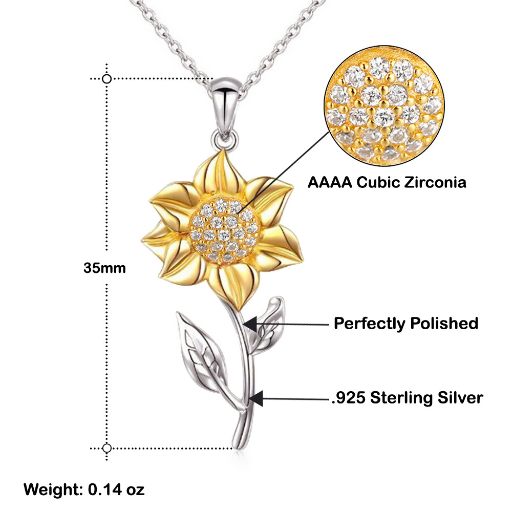 To My Sister-You Are My Sunshine Necklace