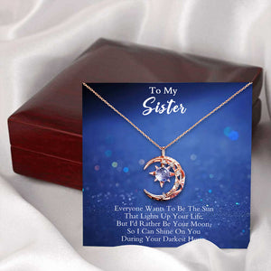 To My Sister-Moon Necklace