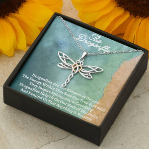 To My Daughter-Dragonfly Necklace