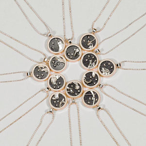 Pieces-12 Constellation Zodiac Sign Necklace