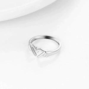 To My Daughter, S925 Silver I will be there for you Heart Gesture Ring