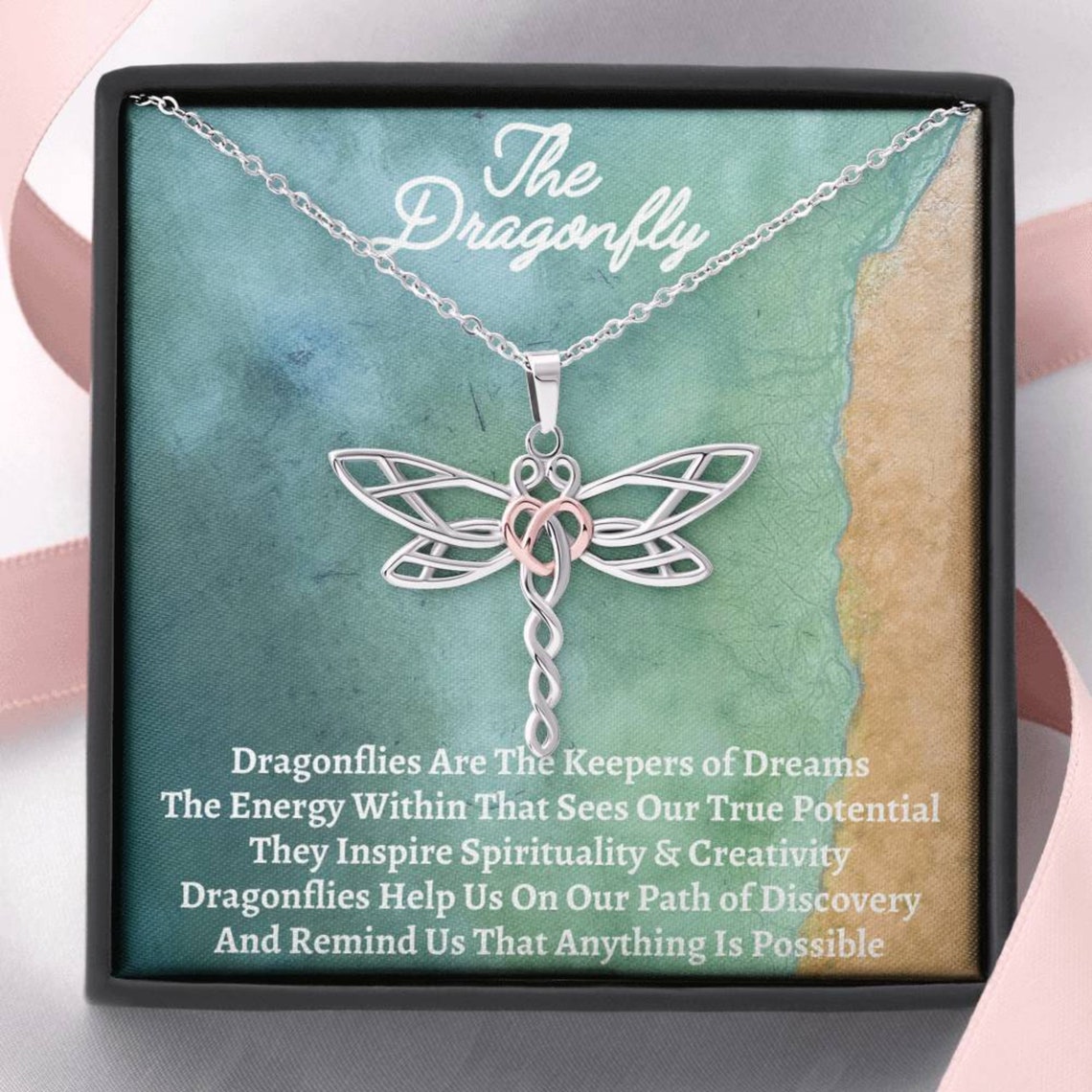To My Daughter-Dragonfly Necklace