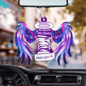 Heaven Angel Shoes Never Walk Alone Personalized Ornament