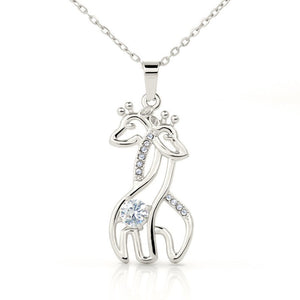 To My friend-Gift for Best friend Giraffe Necklace