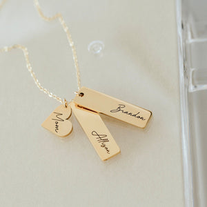 Custom Engraved Name Birthday Necklace Gifts for Mother/Friend