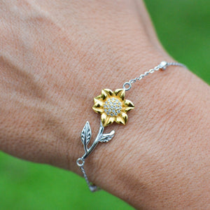 To My Best Friend-Custom Sunflower Bracelet