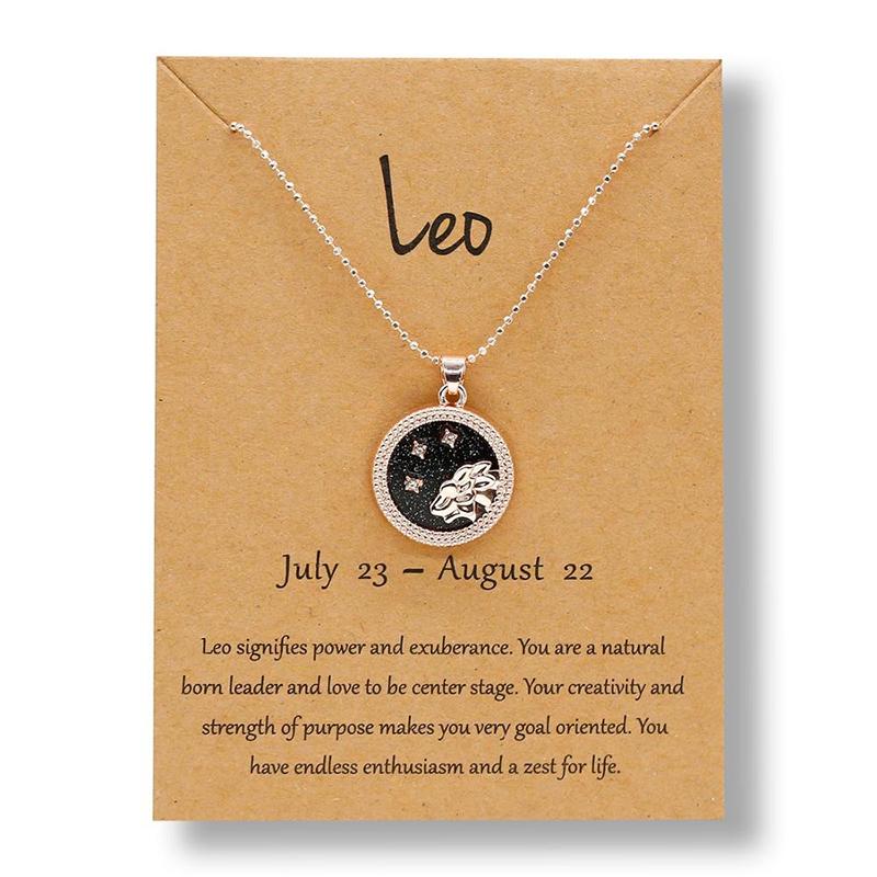 Leo-12 Constellation Zodiac Sign Necklace