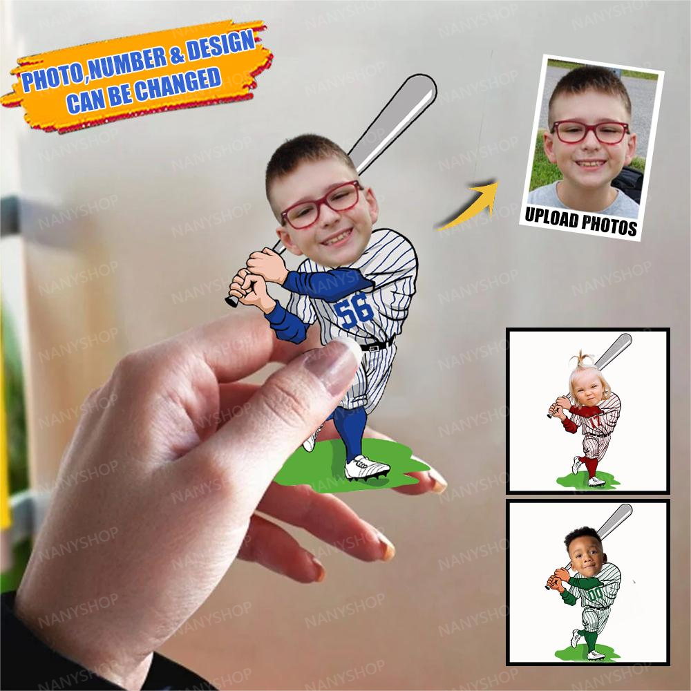 Personalized Photo Fridge Magnet-For Baseball Lover
