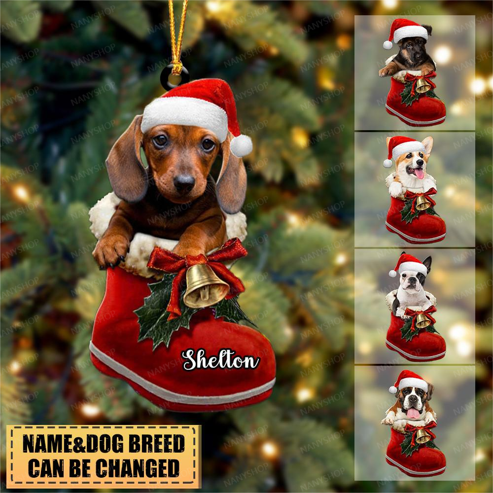 Personalized dog ornaments clearance breed