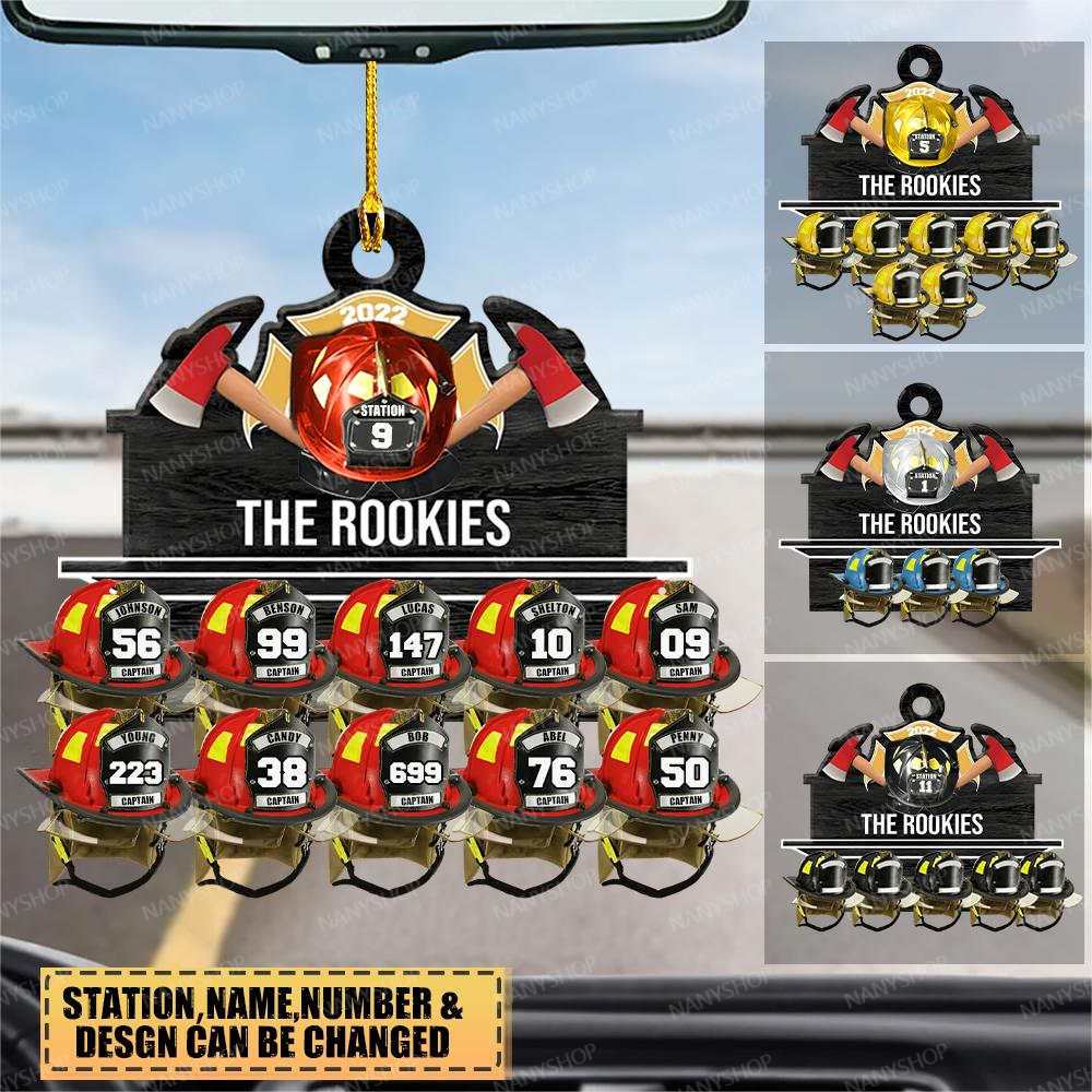 Personalized Firefighter Team Christmas-Two Sided Ornament