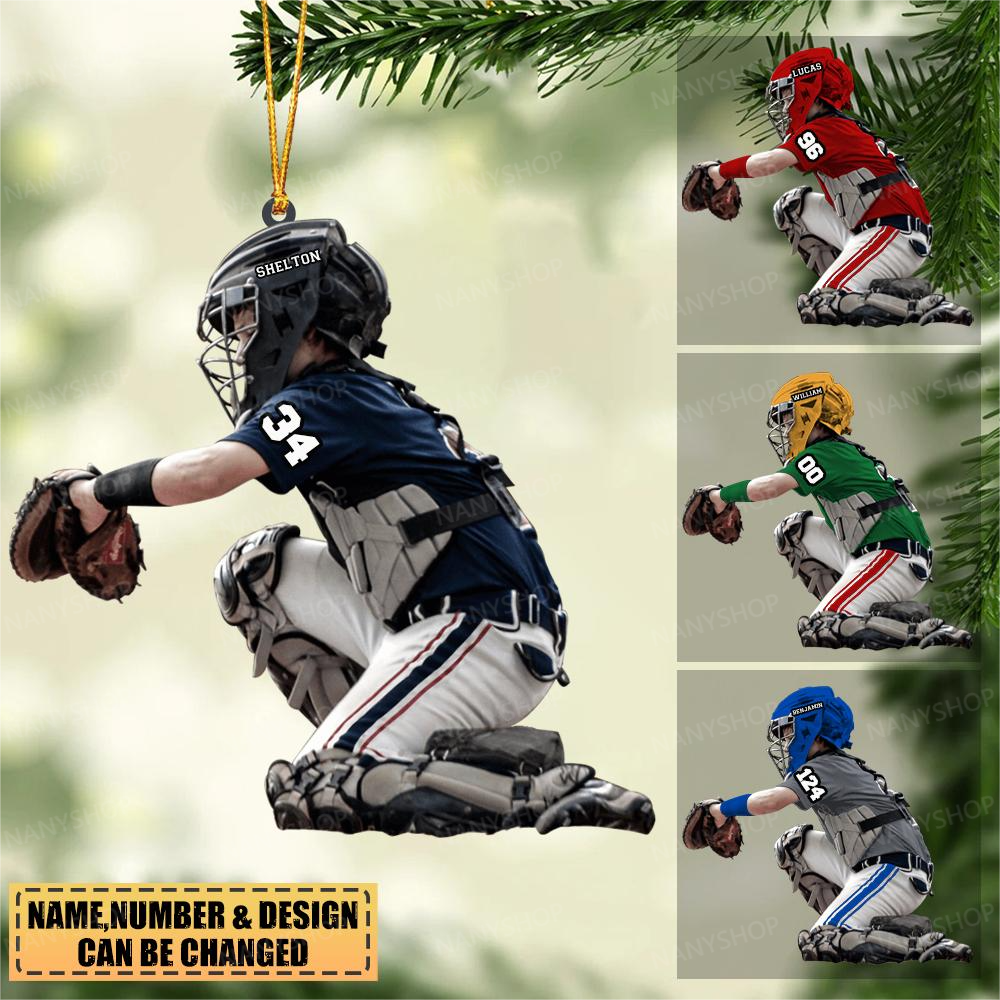 Personalized Beginner Baseball players-Two Sided Ornament