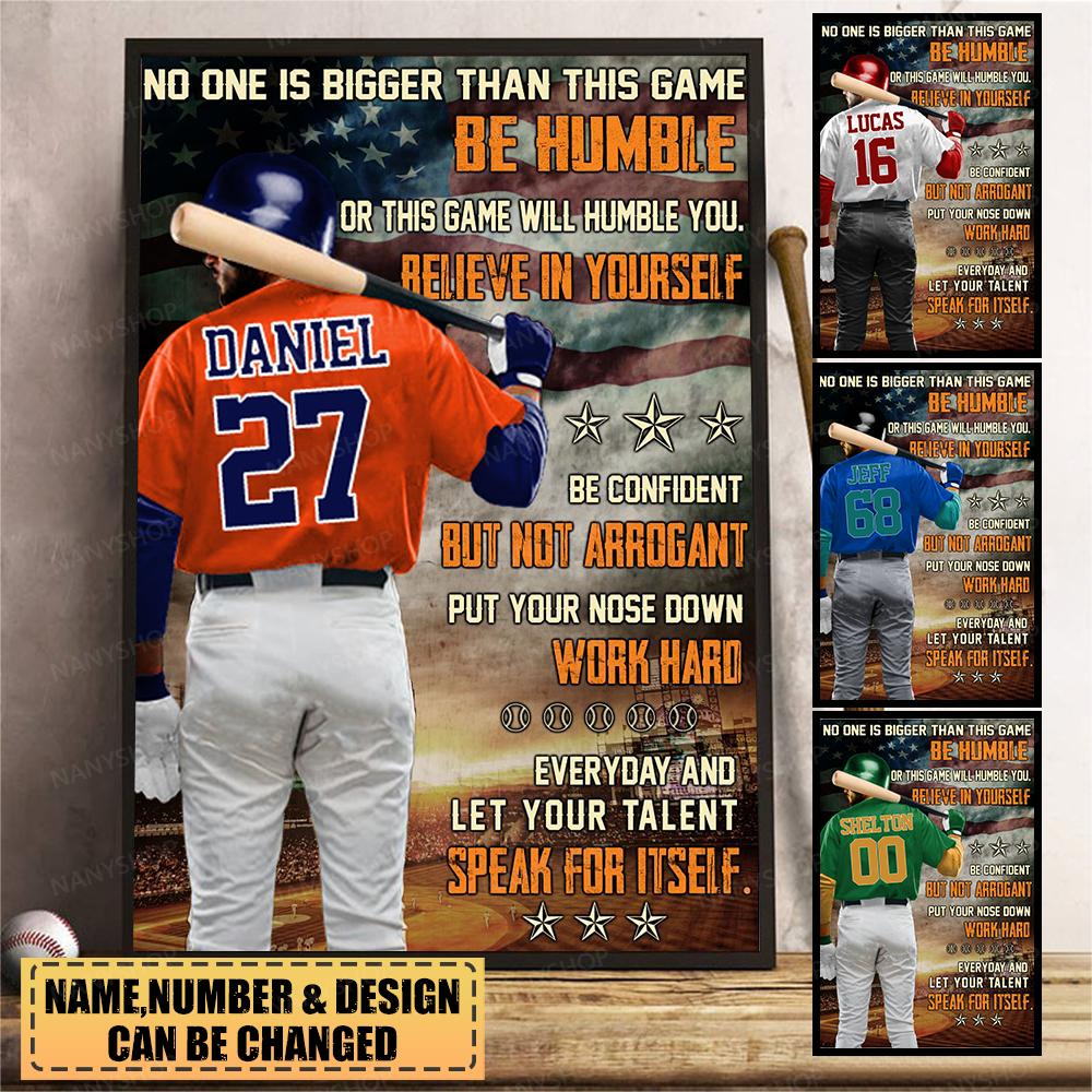Personalized Gift for Baseball Lovers Poster-Baseball Speak For Itself