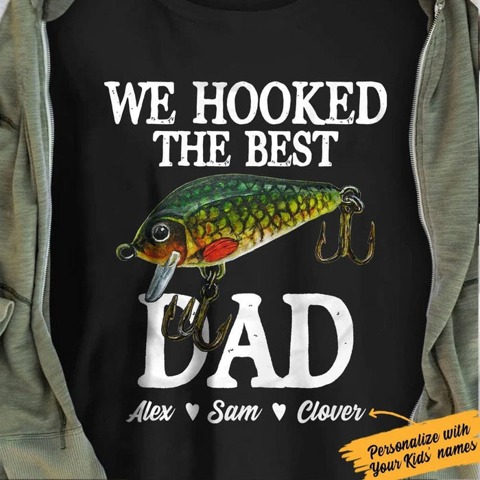 Personalized Gift Dad Fishing T-shirt