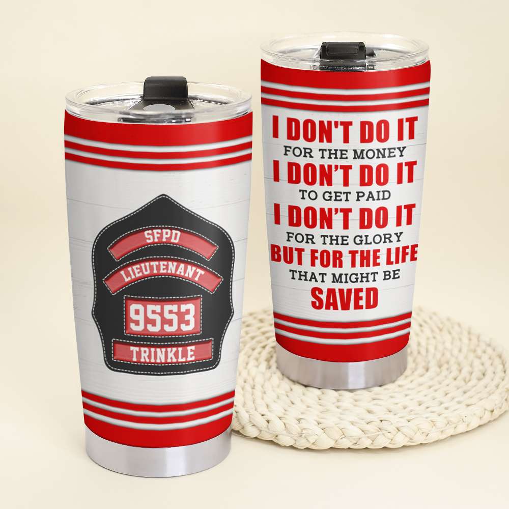 Personalized Firefighter Tumbler