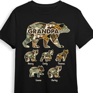 Personalized Gift For Grandpa For Papa Bear  T-Shirt