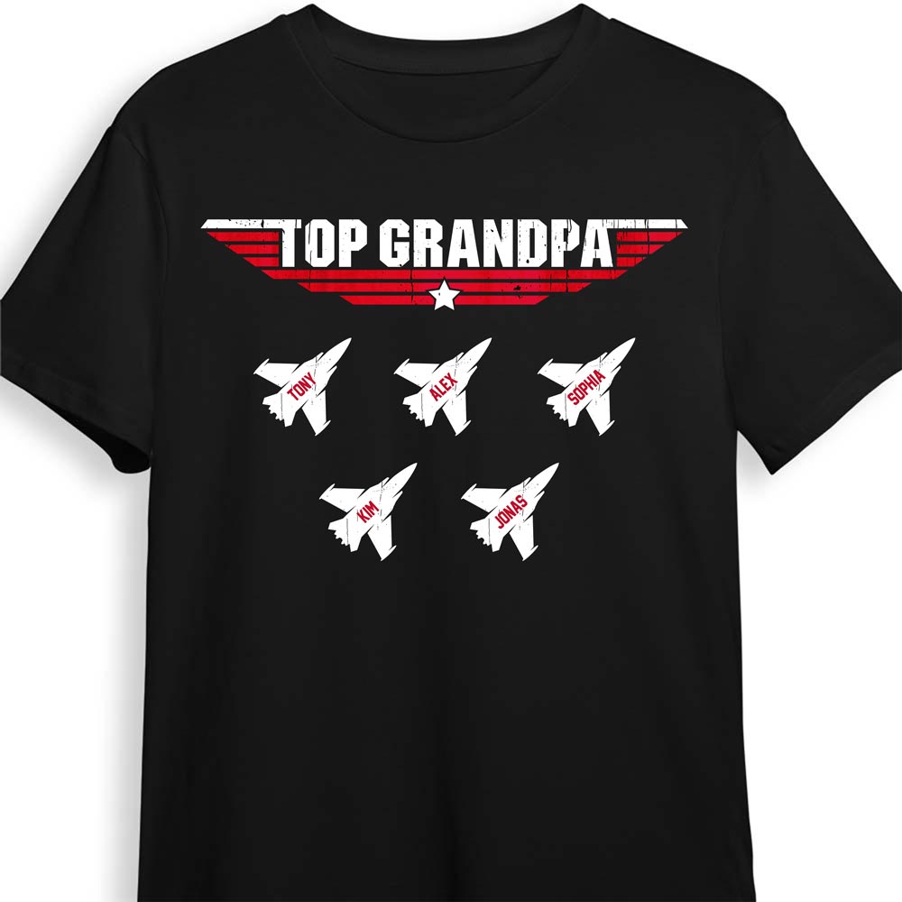 Personalized Gift Top Grandpa/Dad T-Shirt