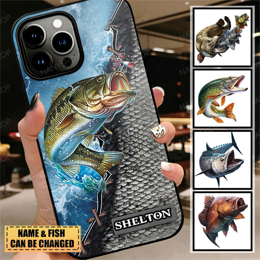 Personalized Fishing Water Pattern Phonecase