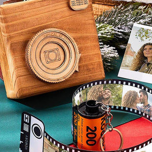 Custom Colorful Camera Roll Keychain Romantic Gifts