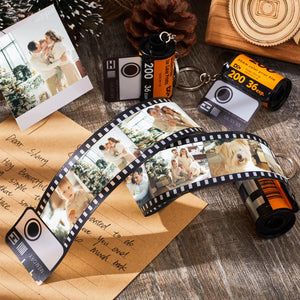 Custom Colorful Camera Roll Keychain Romantic Gifts