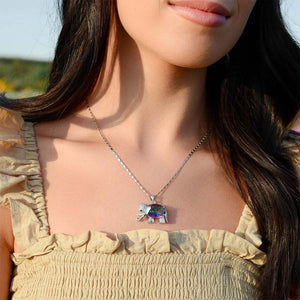 Elephant Silver Galaxy  Necklace