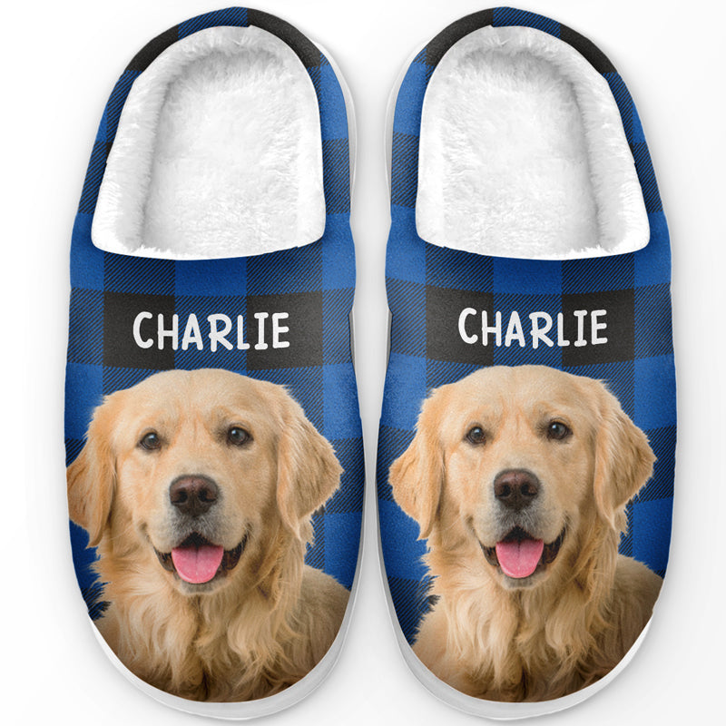 Personalized Photo Happiness Plush Slippers