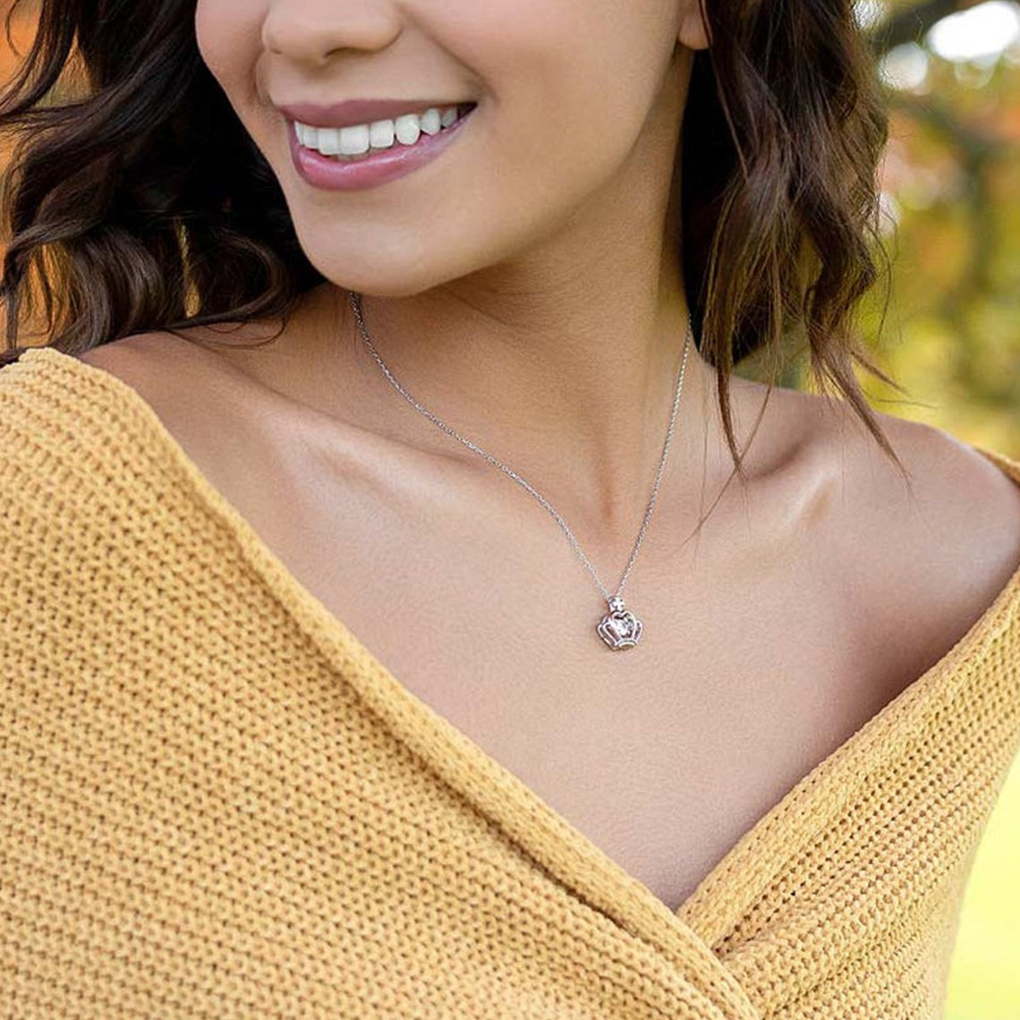 To My Badass Sister-Crown Necklace