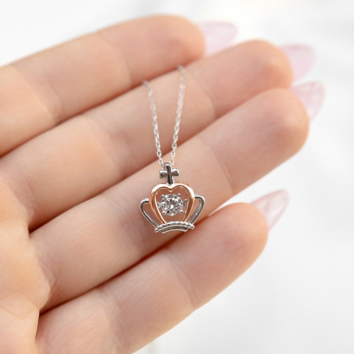 To My Badass Sister-Crown Necklace