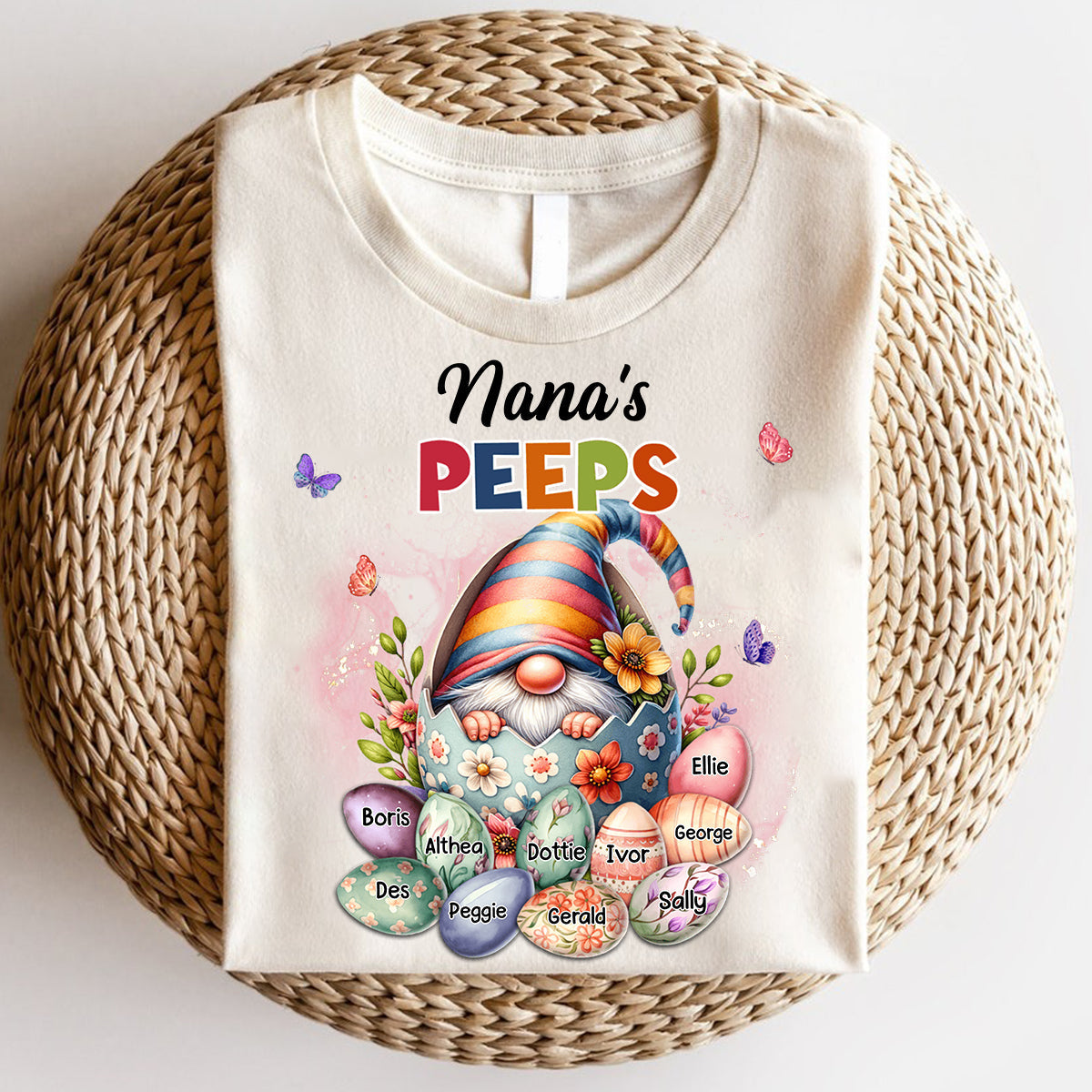 Personalized Easter Grandma Mom's Egg Kids T-shirt