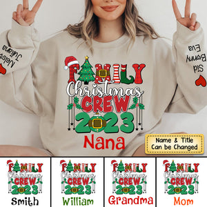 Personalized Family Christmas Crew 2023 Sweatshirt