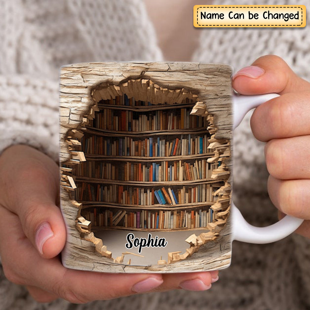 Personalized Reading Books Mug