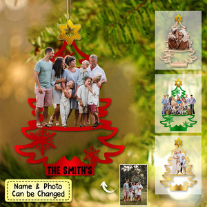 Personalized Christmas Tree Family Custom Photo Ornament