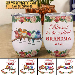 Personalized Tumbler - Gift For Mom & Grandma - Blessed To Be Called Grandma