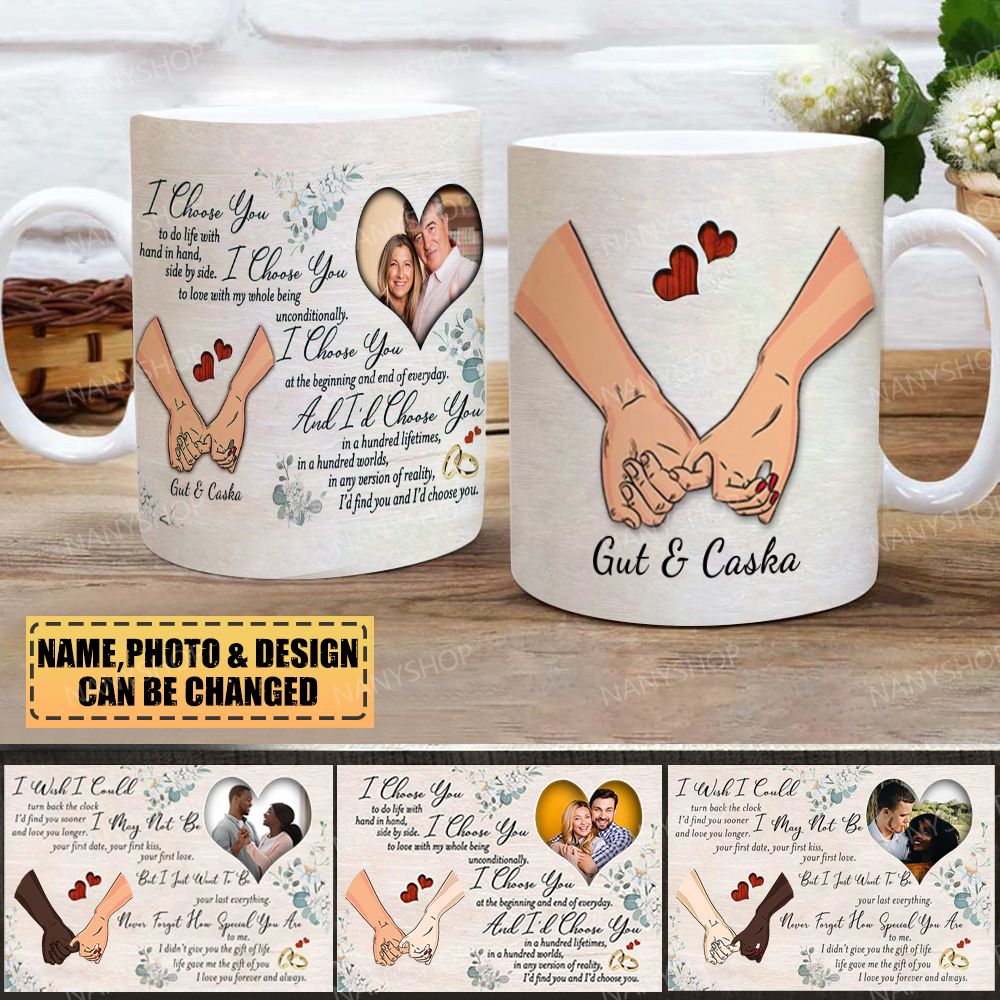 I Choose You Personalized Photo Mug-Gift For Couple