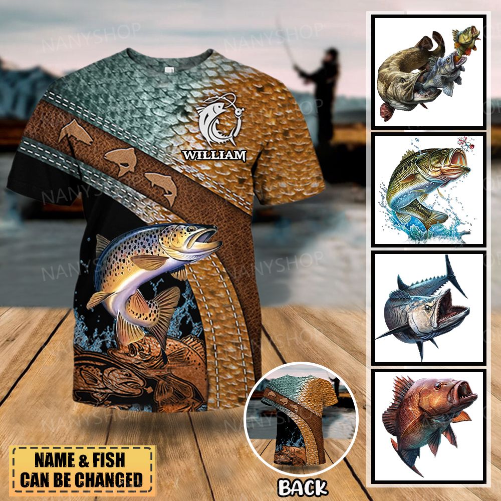 Personalized Fishing Lovers T-shirt